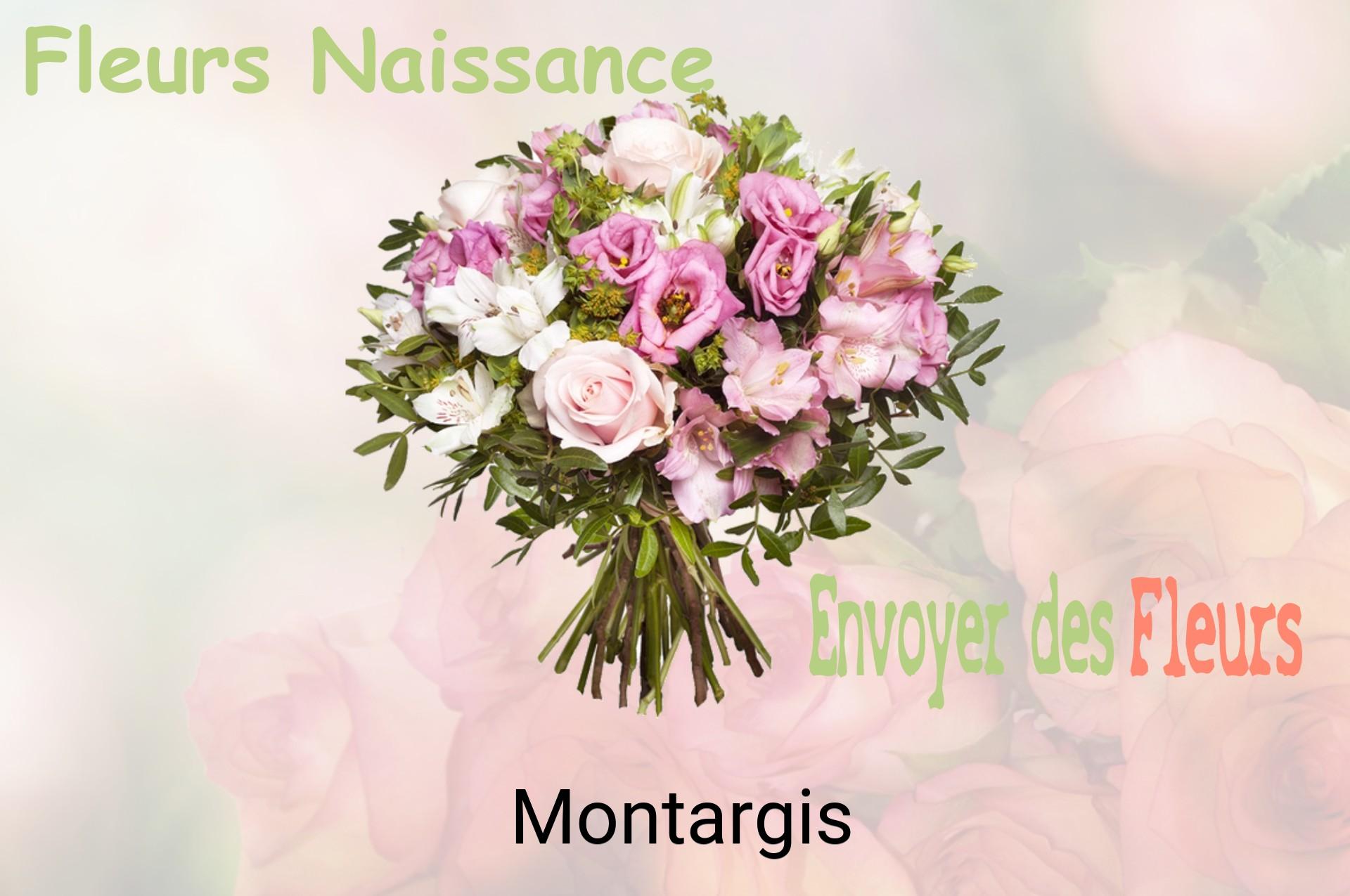 Bouquet de fleurs de naissance livré à Montargis